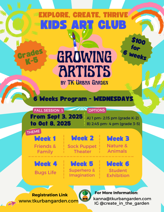 Growing Artists – Kids Art Club (for gardes 3-5)