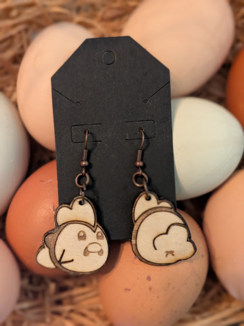 Chicken Earrings
