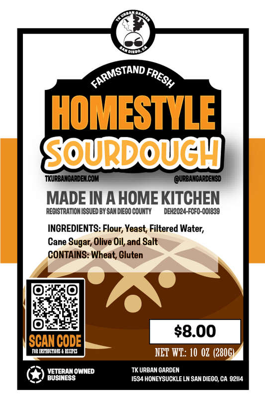 Sourdough Bread (Half Loaf)