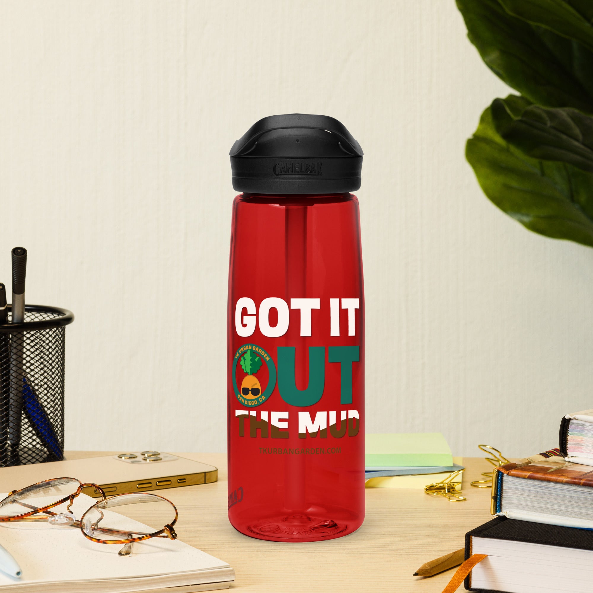Out the Mud Water Bottle – TK Urban Garden
